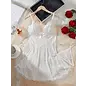 "O" HEAVENS "OH" JILL BABYDOLL W/THONG WHITE