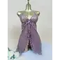 "O" HEAVENS "O" HEAVENS LIZZY SPLIT FRONT  BABYDOLL W/THONG PURPLE