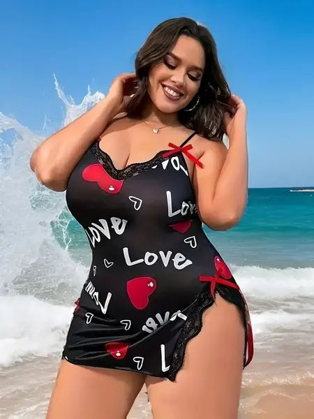 "O" HEAVENS LOVE NIGHTIE BLACK