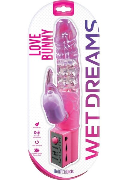 HOTT PRODUCTS RABBIT WET DREAMS LOVE BUNNY MAGENTA