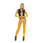 ELEGANT MOMENTS THIGH HIGH NET NEON ORANGE