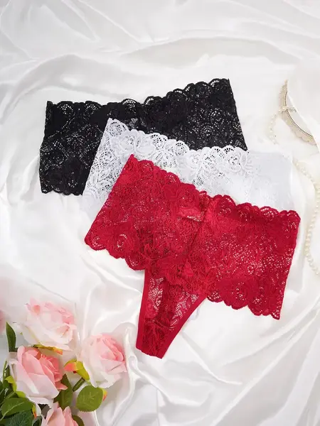 "O" HEAVENS HIGH WAIST LACE PANTY VARIOUS
