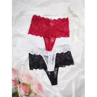 "O" HEAVENS HIGH WAIST LACE PANTY VARIOUS