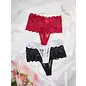 "O" HEAVENS HIGH WAIST LACE PANTY VARIOUS