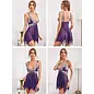 FAIRE CURVY FOX "O" HEAVENS FLORAL SHEER & LACE BABYDOLL PURPLE