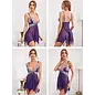 FAIRE CURVY FOX "O" HEAVENS FLORAL SHEER & LACE BABYDOLL PURPLE
