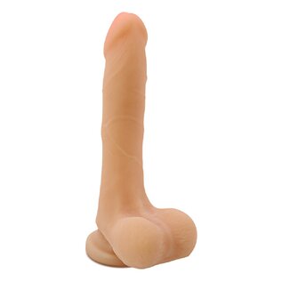 BLUSH AU NATUREL DILDO W/ BALLS SENSA FEEL MISTER PERFECT 8.5"