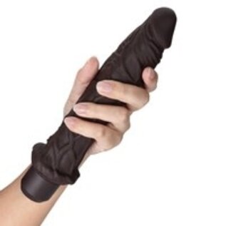BLUSH VIBE DILDO DR SKIN SILICONE DR RICHARD CHOCOLATE 9"
