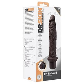 BLUSH DR SKIN SILICONE DR RICHARD VIBE CHOCOLATE 9"