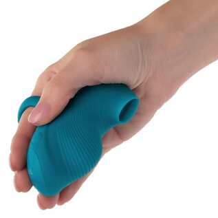 CALIFORNIA EXOTICS FINGER VIBE ENVY HANDHELD SUCTION TEAL