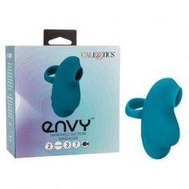 CALIFORNIA EXOTICS FINGER VIBE ENVY HANDHELD SUCTION TEAL