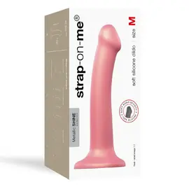 LOVELY PLANET STRAP-ON-ME DILDO SILICONE ROSE