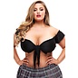 XGEN TEACHERS PET SEXY TIE TOP BLACK PLUS SIZE