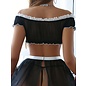 "O" HEAVENS "O" HEAVENS FRENCH MAID COSTUME BLACK/WHITE