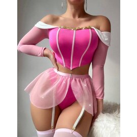 "O" HEAVENS "O" HEAVENS SEXY PRINCESS COSTUME Q/S PINK
