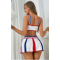 "O" HEAVENS "O" HEAVENS CHEER COSTUME WHITE