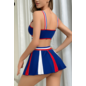 "O" HEAVENS "O" HEAVENS CHEER COSTUME BLUE