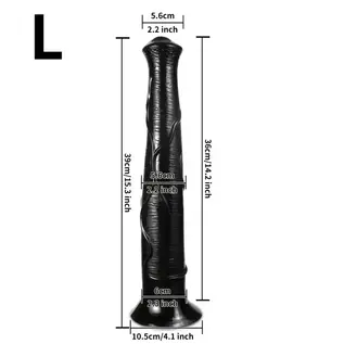 "O" HEAVENS "OH" DILDO HORSE 15" BLACK
