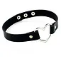 "O" HEAVENS "O" HEAVENS CHOKER LEATHER HEART BLACK