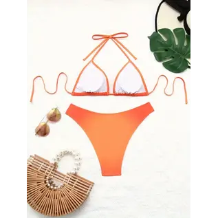 "O" HEAVENS "O" HEAVENS HALLOWEEN PUMPKIN BIKINI ORANGE