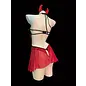 "O" HEAVENS "O" HEAVENS SEXY LIL DEVIL CROTCHLESS COSTUME RED BLACK