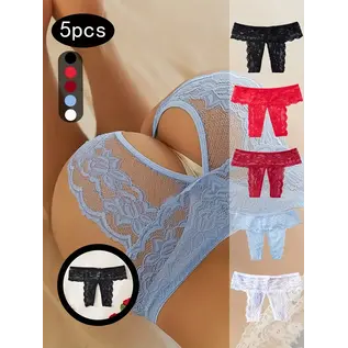 "O" HEAVENS "OH" PANTY LACE CROTCHLESS VARIOUS