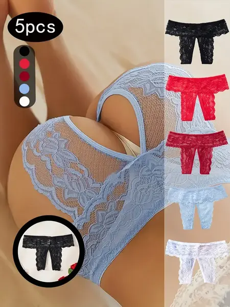 "O" HEAVENS CROTCHLESS PANTY LACE VARIOUS