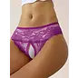 "O" HEAVENS "O" HEAVENS LACE CROTCHLESS PANTY VARIOUS