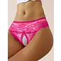 "O" HEAVENS LACE CROTCHLESS PANTY VARIOUS