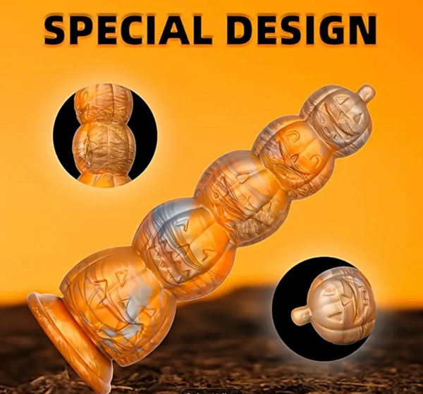 "O" HEAVENS CREATURE DILDO PUMPKIN 8"
