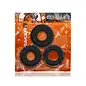 OXBALLS OXBALLS COCK RINGS BONEMAKER 3 PACK BLACK
