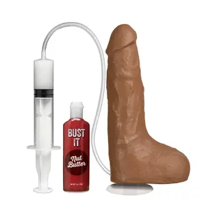 DOC JOHNSON DILDO BUST IT SQUIRTING 9" CHOCOLATE