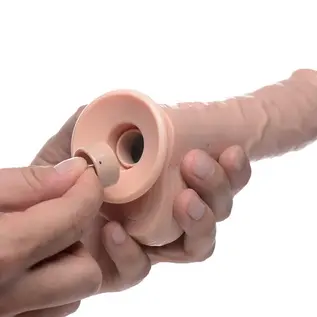 XR BRAND LOADZ DUAL DENSITY SQUIRTING DILDO 7" FLESH