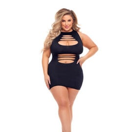 PINK LIPSTICK PINK LIPSTICK DRESS CANT COMMIT QUEEN BLACK