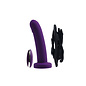 VEDO VEDO STRAPPED VIBRATING STRAP ON WITH REMOTE PURPLE