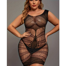 "OH" DRESS STRETCH FIT BLACK O/S