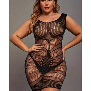 "OH" DRESS STRETCH FIT BLACK O/S