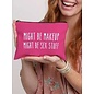 "O" HEAVENS "O" HEAVENS MAKE UP BAG "MIGHT BE" PINK