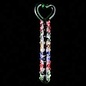 "OH" GLASS DILDO ANAL STIMULATOR MULTI COLOR