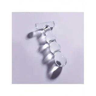 "O" HEAVENS ANAL PLUG GLASS BEADED T-BAR