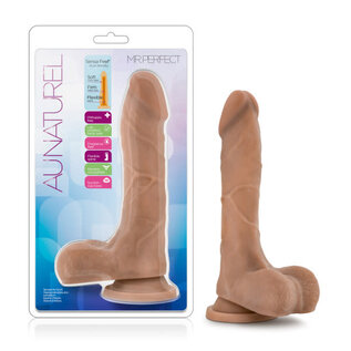 BLUSH AU NATUREL DILDO W/ BALLS SENSA FEEL MISTER PERFECT 8.5"
