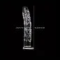"O" HEAVENS DILDO GLASS 6.5" CLEAR