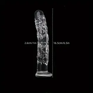 "O" HEAVENS DILDO GLASS 6.5" CLEAR