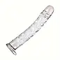 "O" HEAVENS "OH" GLASS DILDO 6.5" CLEAR