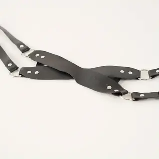 "O" HEAVENS "O" HEAVENS BLINDFOLD LEATHER WITH RIVETS