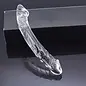 "O" HEAVENS DILDO GLASS DOUBLE ENDED CLEAR 8"