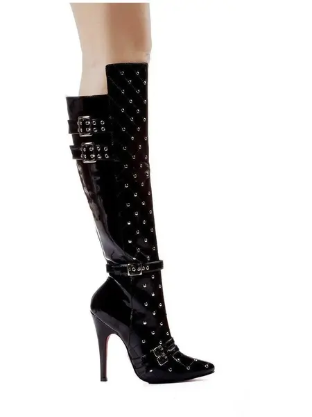 ELLIE GWEN KNEE-HIGH BOOT BLACK SIZE 7