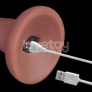 LOVETOY VIBE DILDO LOVETOY  POWER COCK 6" TAN