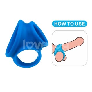 LOVETOY LOVETOY ENHANCER SLEEVE PINNACLE PRO TRIO BLUE