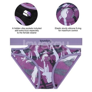 LOVETOY STRAP ON HARNESS VIOLET